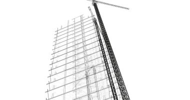 soyut mimari duvar kağıdı tasarımı, dijital konsept arkaplan