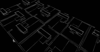 soyut mimari duvar kağıdı tasarımı, dijital konsept arkaplan