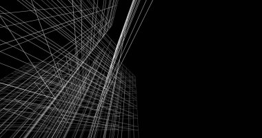 soyut mimari duvar kağıdı tasarımı, dijital konsept arkaplan