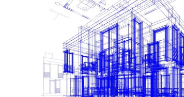soyut mimari duvar kağıdı tasarımı, dijital konsept arkaplan