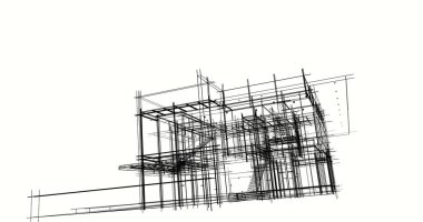 soyut mimari duvar kağıdı tasarımı, dijital konsept arkaplan