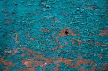 Grunge duvar kağıdı, kırık boyalı kırsal ahşap yüzey.