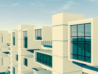 soyut mimari duvar kağıdı tasarımı, dijital konsept arkaplan