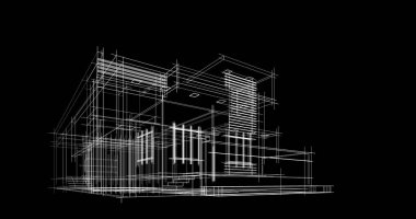 soyut mimari duvar kağıdı tasarımı, dijital konsept arkaplan