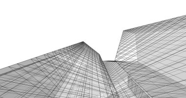 soyut mimari duvar kağıdı tasarımı, dijital konsept arkaplan