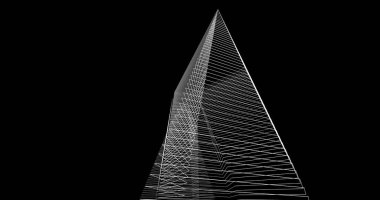 soyut mimari duvar kağıdı tasarımı, dijital konsept arkaplan