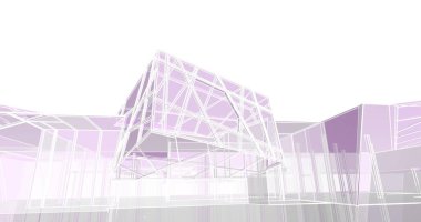 soyut mimari duvar kağıdı tasarımı, dijital konsept arkaplan