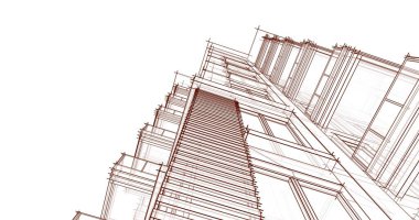 soyut mimari duvar kağıdı tasarımı, dijital konsept arkaplan
