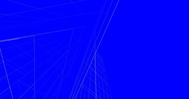 Mimari sanat konseptinde soyut çizgiler, minimum geometrik şekiller. 