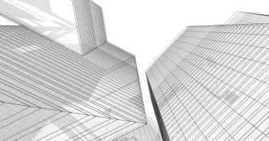 soyut mimari duvar kağıdı tasarımı, dijital konsept arkaplan