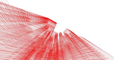 soyut mimari duvar kağıdı tasarımı, dijital konsept arkaplan
