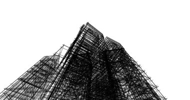 soyut mimari duvar kağıdı tasarımı, dijital konsept arkaplan