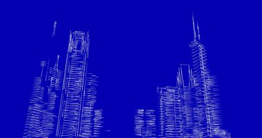 soyut mimari duvar kağıdı tasarımı, dijital konsept arkaplan