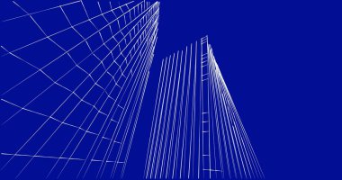 soyut mimari duvar kağıdı tasarımı, dijital konsept arkaplan