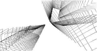 soyut mimari duvar kağıdı tasarımı, dijital konsept arkaplan