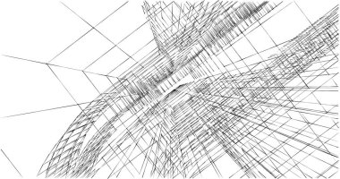 soyut mimari duvar kağıdı tasarımı, dijital konsept arkaplan