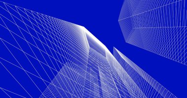 soyut mimari duvar kağıdı tasarımı, dijital konsept arkaplan