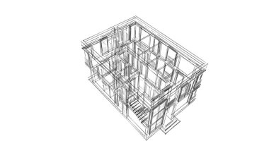 soyut mimari duvar kağıdı tasarımı, dijital konsept arkaplan