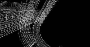 minimal çizim sanatı, geometrik mimari binalar tasarımı