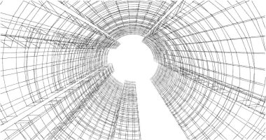 soyut mimari duvar kağıdı tasarımı, dijital konsept arkaplan