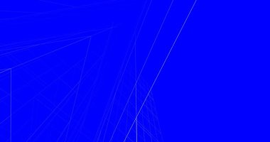 Mimari sanat konseptinde soyut çizgiler, minimum geometrik şekiller. 