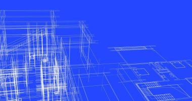 soyut mimari duvar kağıdı tasarımı, dijital konsept arkaplan