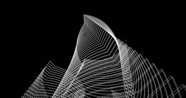 soyut mimari duvar kağıdı tasarımı, dijital konsept arkaplan
