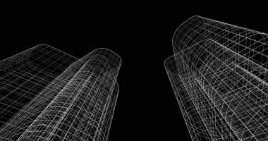 soyut mimari duvar kağıdı tasarımı, dijital konsept arkaplan