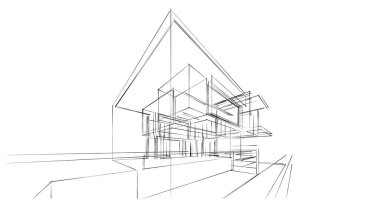 Geometrik mimari binalar tasarımı