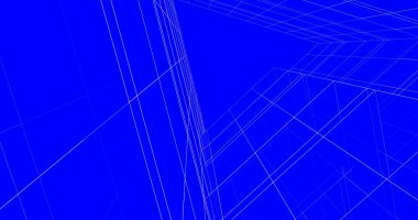 Mimari sanat konseptinde soyut çizgiler, minimum geometrik şekiller. 