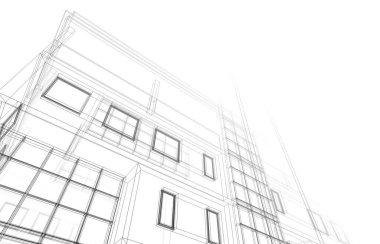 soyut mimari duvar kağıdı tasarımı, dijital konsept arkaplan