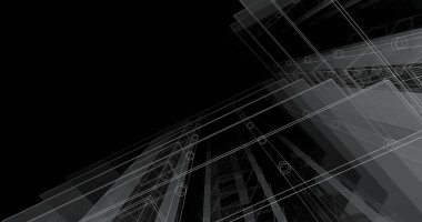 soyut mimari duvar kağıdı tasarımı, dijital konsept arkaplan