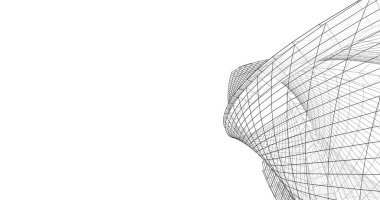 soyut mimari duvar kağıdı tasarımı, dijital konsept arkaplan