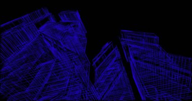 soyut mimari duvar kağıdı tasarımı, dijital konsept arkaplan