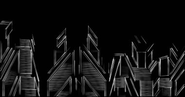 soyut mimari duvar kağıdı tasarımı, dijital konsept arkaplan