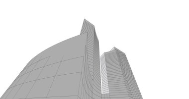 soyut mimari duvar kağıdı tasarımı, dijital konsept arkaplan