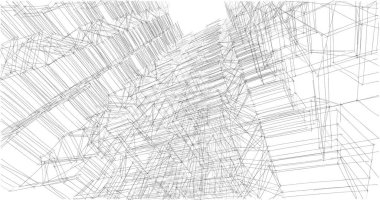 soyut mimari duvar kağıdı tasarımı, dijital konsept arkaplan