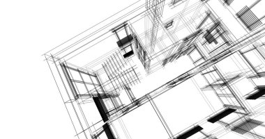 soyut mimari duvar kağıdı tasarımı, dijital konsept arkaplan