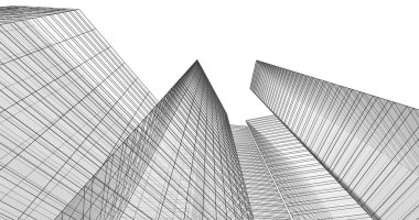 soyut mimari duvar kağıdı tasarımı, dijital konsept arkaplan