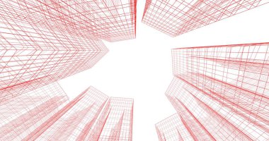 soyut mimari duvar kağıdı tasarımı, dijital konsept arkaplan