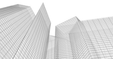 soyut mimari duvar kağıdı tasarımı, dijital konsept arkaplan