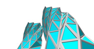 soyut mimari duvar kağıdı tasarımı, dijital konsept arkaplan