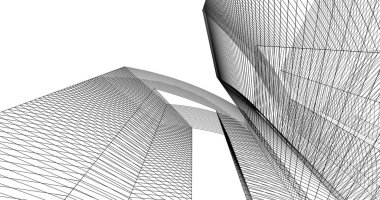 soyut mimari duvar kağıdı tasarımı, dijital konsept arkaplan