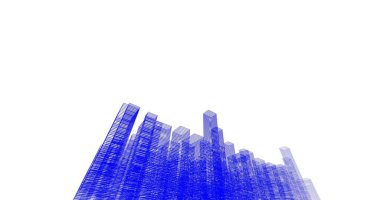 soyut mimari duvar kağıdı tasarımı, dijital konsept arkaplan