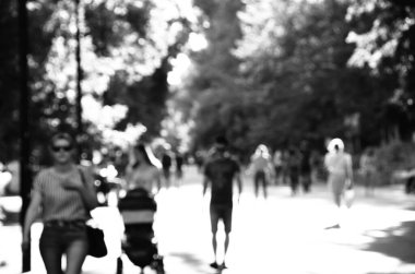 Bulanık şehir manzarası, soyut arkaplan 