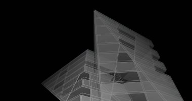 soyut mimari duvar kağıdı tasarımı, dijital konsept arkaplan