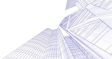 soyut mimari duvar kağıdı tasarımı, dijital konsept arkaplan