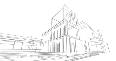 soyut mimari duvar kağıdı tasarımı, dijital konsept arkaplan