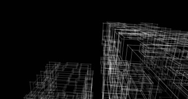 soyut mimari duvar kağıdı tasarımı, dijital konsept arkaplan