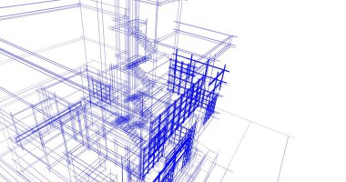 soyut mimari duvar kağıdı tasarımı, dijital konsept arkaplan